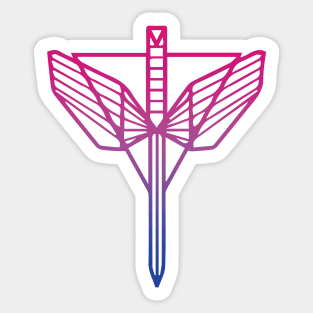 The Shield Symbol (Bisexual) - Wynonna Earp Sticker